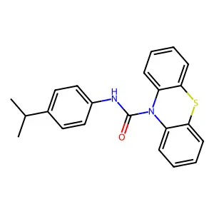 N-(4-propan-2-ylphenyl)phenothiazine-10-carboxamide structure