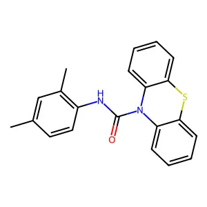 N-(2,4-dimethylphenyl)-10H-phenothiazine-10-carboxamide structure