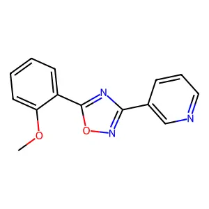 5-(2-Methoxyphenyl)-3-pyridin-3-yl-1,2,4-oxadiazole structure