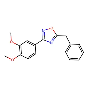 5-Benzyl-3-(3,4-dimethoxyphenyl)-1,2,4-oxadiazole structure