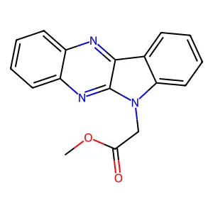 Methyl 2-indolo[3,2-b]quinoxalin-6-ylacetate structure