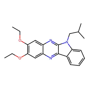 2,3-diethoxy-6-isobutyl-6H-indolo[2,3-b]quinoxaline structure