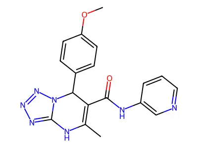 7-(4-methoxyphenyl)-5-methyl-N-(pyridin-3-yl)-4,7-dihydrotetrazolo[1,5-a]pyrimidine-6-carboxamide structure