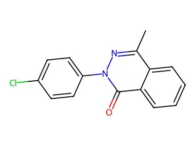 2-(4-chlorophenyl)-4-methyl-1(2H)-phthalazinone structure