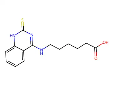 6-((2-Thioxo-1,2-dihydroquinazolin-4-yl)amino)hexanoic acid structure