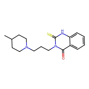 3-[3-(4-methylpiperidin-1-yl)propyl]-2-thioxo-2,3-dihydroquinazolin-4(1H)-one structure