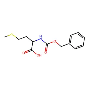 N-benzyloxycarbonyl-DL-methionine structure