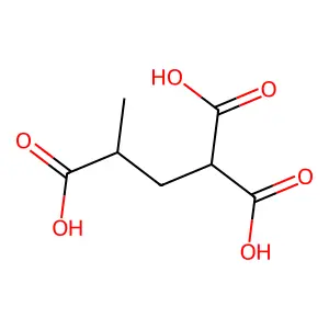Butane-1,1,3-tricarboxylic acid structure