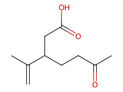 3-Isopropenyl-6-oxoheptanoic acid structure