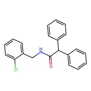 N-(2-chlorobenzyl)-2,2-diphenylacetamide structure
