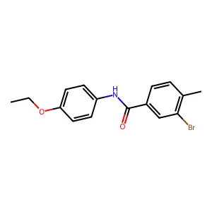 3-溴-N-(4-乙氧基苯基)-4-甲基苯甲酰胺 structure