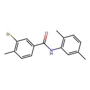 3-bromo-N-(2,5-dimethylphenyl)-4-methylbenzamide structure