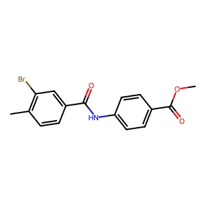 Methyl 4-[(3-bromo-4-methylbenzoyl)amino]benzoate structure