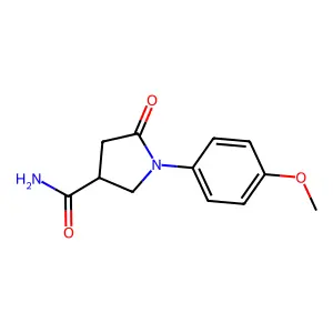 1-(4-Methoxyphenyl)-5-oxopyrrolidine-3-carboxamide structure