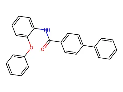 N-(2-phenoxyphenyl)[1,1'-biphenyl]-4-carboxamide structure