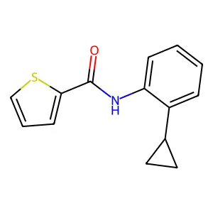 N-(2-cyclopropylphenyl)thiophene-2-carboxamide structure