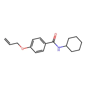 4-(allyloxy)-N-cyclohexylbenzamide structure