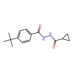 4-tert-butyl-N'-(cyclopropylcarbonyl)benzohydrazide structure