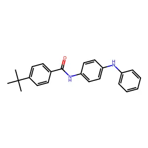 N-(4-anilinophenyl)-4-tert-butylbenzamide structure