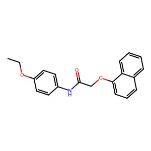 N-(4-乙氧基苯基)-2-(1-萘氧基)乙酰胺 structure