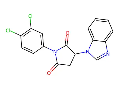 3-(Benzimidazol-1-yl)-1-(3,4-dichlorophenyl)pyrrolidine-2,5-dione structure