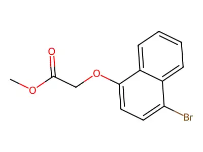 (4-Bromo-naphthalen-1-yloxy)-acetic acid Methyl ester structure