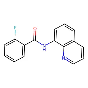 2-fluoro-N-(8-quinolinyl)benzamide structure