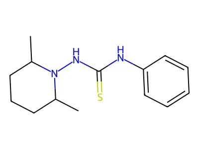 1-(2,6-Dimethylpiperidin-1-yl)-3-phenylthiourea structure