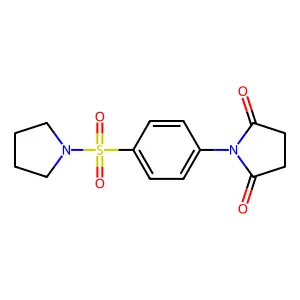1-(4-Pyrrolidin-1-ylsulfonylphenyl)pyrrolidine-2,5-dione structure