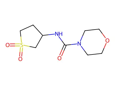 N-(1,1-dioxidotetrahydrothiophen-3-yl)morpholine-4-carboxamide structure