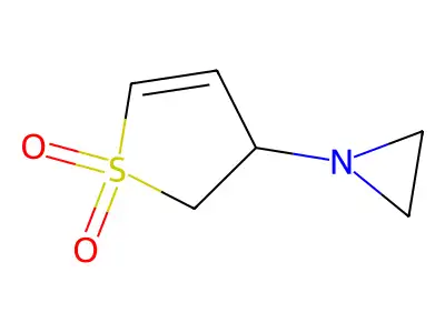 3-(Aziridin-1-yl)-2,3-dihydrothiophene 1,1-dioxide structure