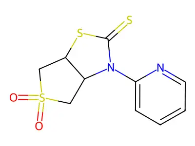 3-(pyridin-2-yl)-2-sulfanylidene-hexahydro-5lambda6-thieno[3,4-d][1,3]thiazole-5,5-dione structure