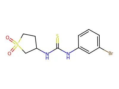 1-(3-Bromophenyl)-3-(1,1-dioxothiolan-3-yl)thiourea structure