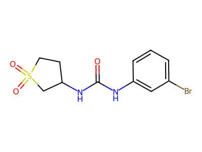 1-(3-Bromophenyl)-3-(1,1-dioxidotetrahydrothiophen-3-yl)urea structure