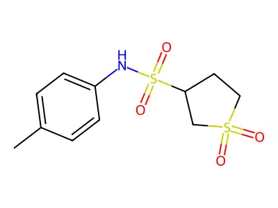 3-{[(4-Methylphenyl)amino]sulfonyl}thiolane-1,1-dione structure