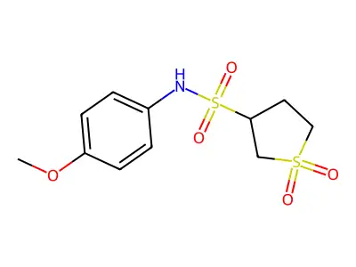 3-{[(4-Methoxyphenyl)amino]sulfonyl}thiolane-1,1-dione structure