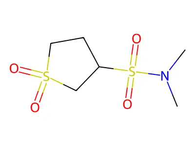 3-[(Dimethylamino)sulfonyl]thiolane-1,1-dione structure