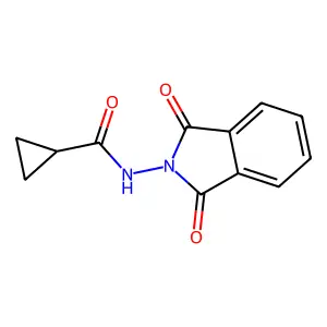 N-(1,3-dioxo-1,3-dihydro-2H-isoindol-2-yl)cyclopropanecarboxamide structure