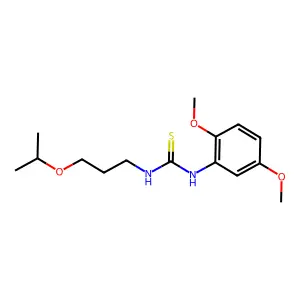 1-(2,5-Dimethoxyphenyl)-3-[3-(propan-2-yloxy)propyl]thiourea structure