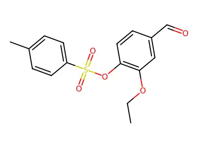 2-Ethoxy-4-formylphenyl 4-methylbenzenesulfonate structure