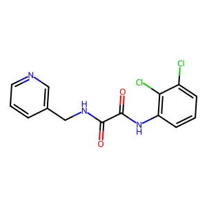 N'-(2,3-dichlorophenyl)-N-(pyridin-3-ylmethyl)oxamide structure