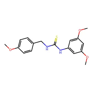 1-(3,5-Dimethoxyphenyl)-3-[(4-methoxyphenyl)methyl]thiourea structure