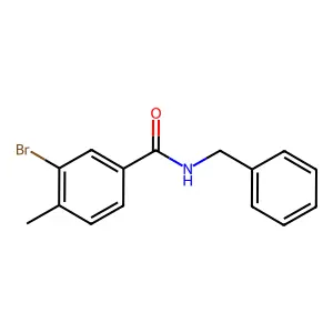 N-benzyl-3-bromo-4-methylbenzamide structure