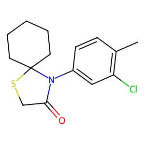 4-(3-Chloro-4-methylphenyl)-1-thia-4-azaspiro[4.5]decan-3-one structure