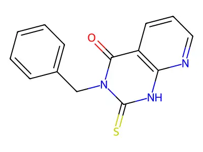 3-benzyl-2-thioxo-2,3-dihydropyrido[2,3-d]pyrimidin-4(1H)-one structure