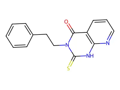 3-phenethyl-2-thioxo-2,3-dihydropyrido[2,3-d]pyrimidin-4(1H)-one structure