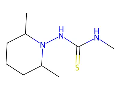 1-(2,6-Dimethylpiperidin-1-yl)-3-methylthiourea structure