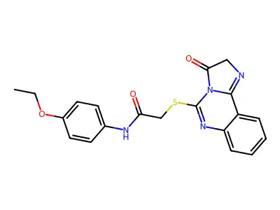 N-(4-ethoxyphenyl)-2-({3-oxo-2H,3H-imidazo[1,2-c]quinazolin-5-yl}sulfanyl)acetamide structure