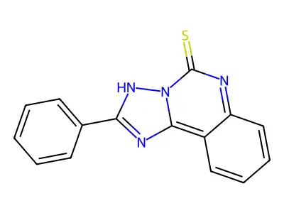 2-phenyl[1,2,4]triazolo[1,5-c]quinazoline-5(6H)-thione structure