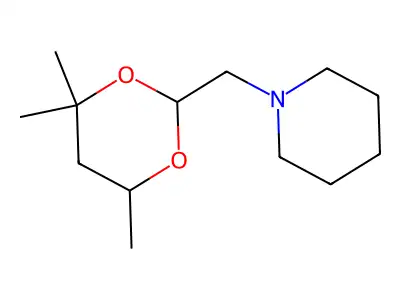1-[(4,4,6-Trimethyl-1,3-dioxan-2-yl)methyl]piperidine structure
